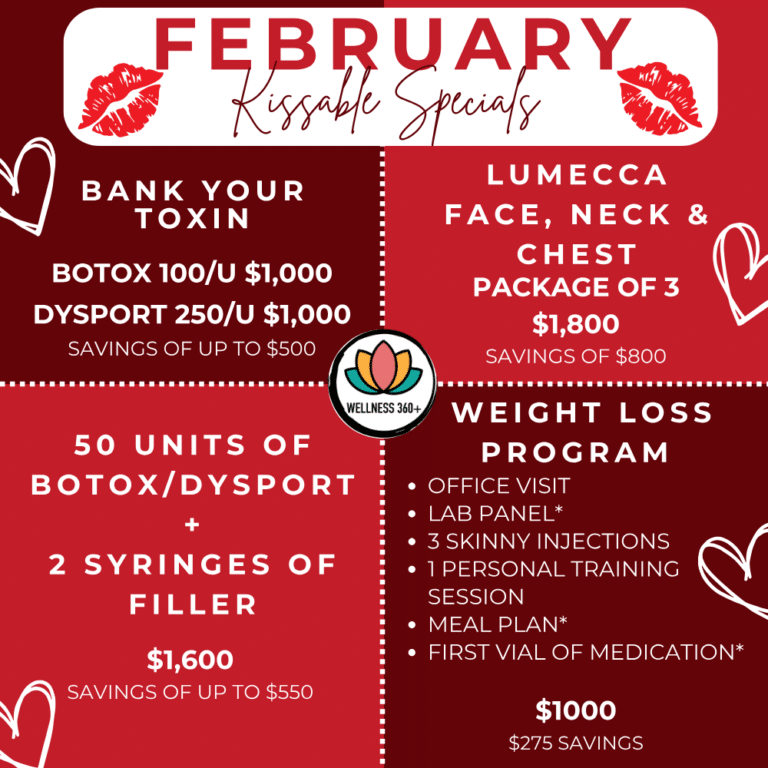 February Specials at Wellness 360 Plus in Tampa, Florida