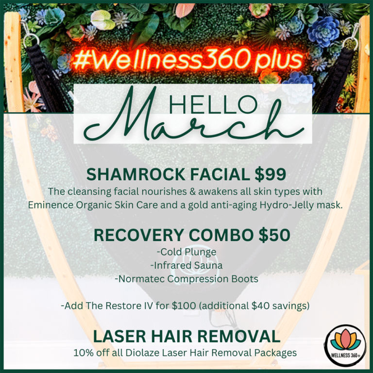 March Specials at Wellness 360 Plus in Tampa, Florida